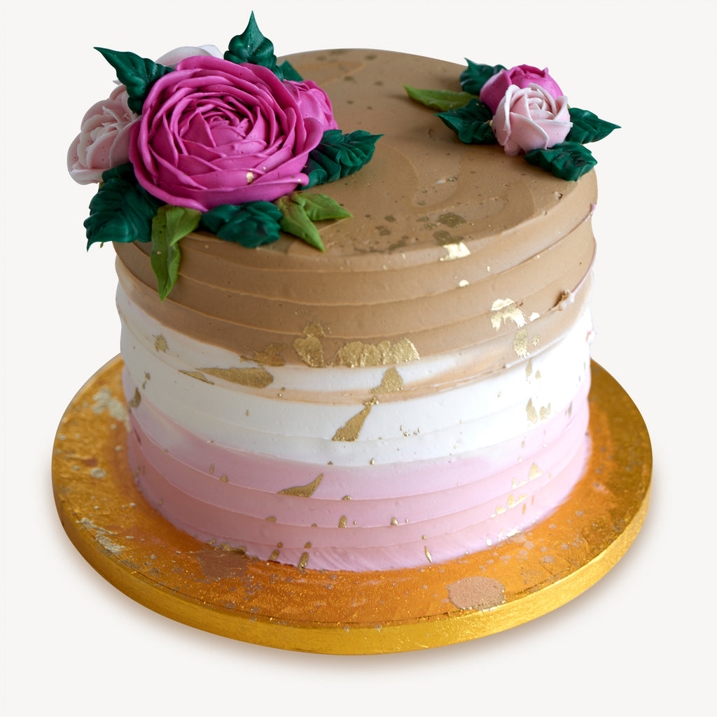 Online Cake Order - Gold Leaf Cake #11Texture – Michael Angelo's