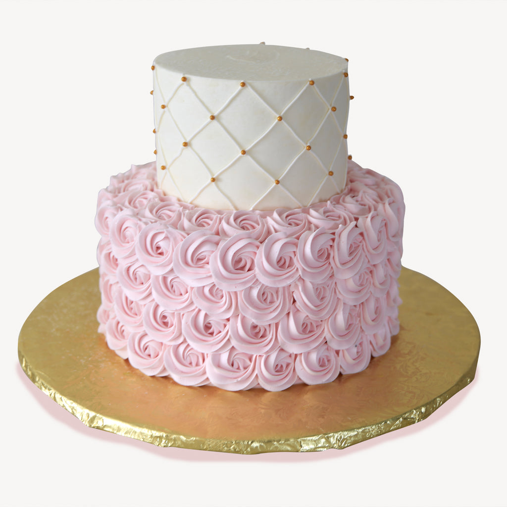 Online Cake Order - Green Gold Leaf Cake #2Texture – Michael Angelo's