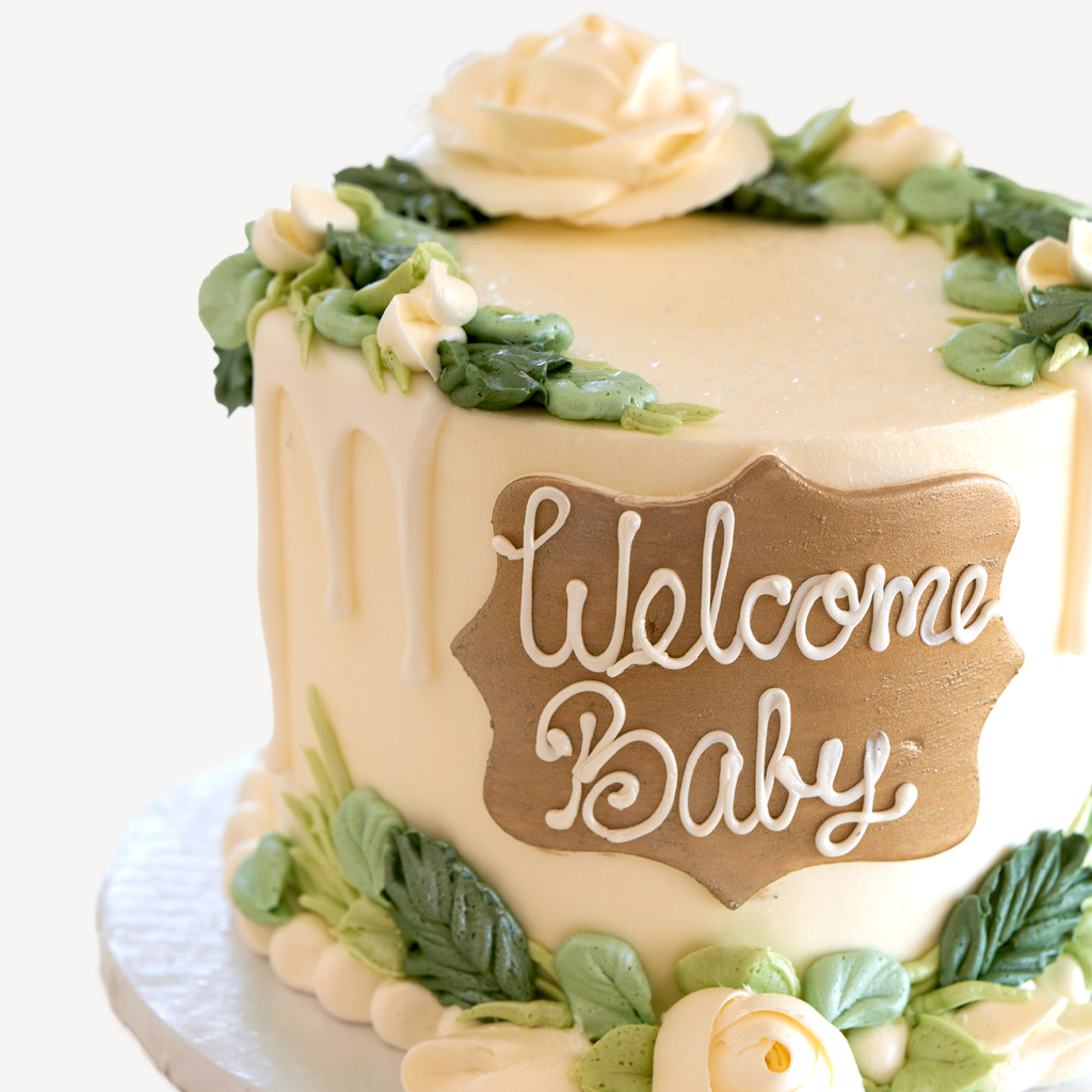 Welcome baby hot sale boy cake