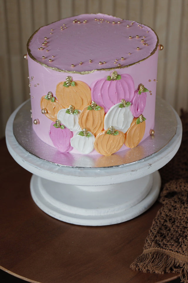 Online Cake Order - Pink Pumpkins #412Featured