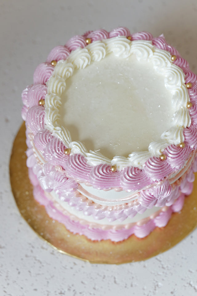 Online Cake Order -  Vintage Pink #422Featured