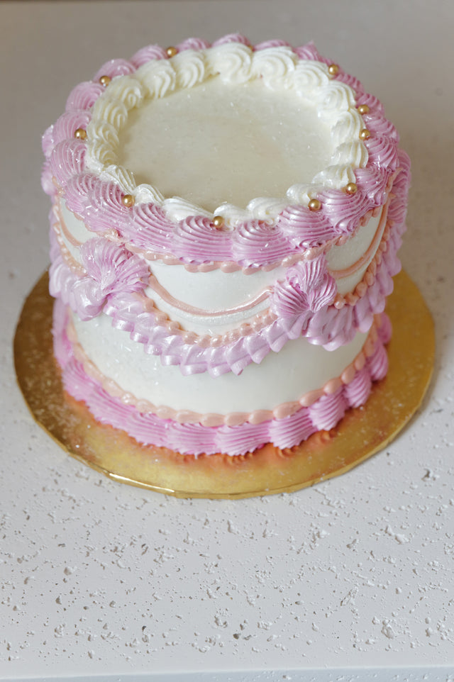 Online Cake Order -  Vintage Pink #422Featured