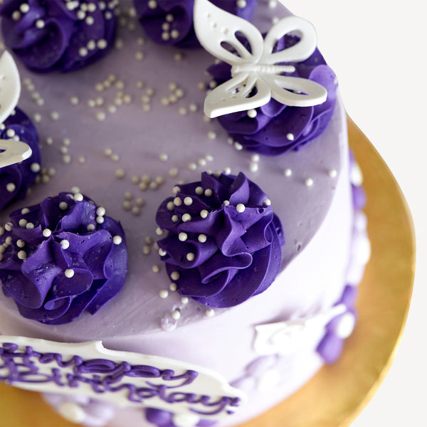 Best cake decorating 🔥🔥🔥purple colour design🔥🔥🔥amazing fancy cake  model video - YouTube