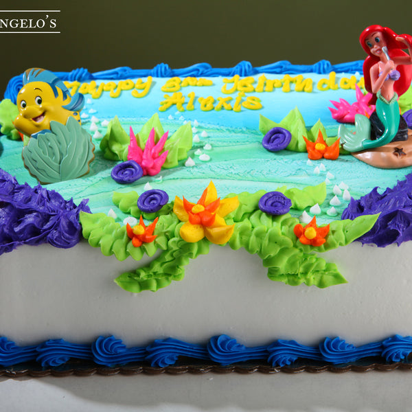 Little Mermaid Birthday Cake for #FondantFriday