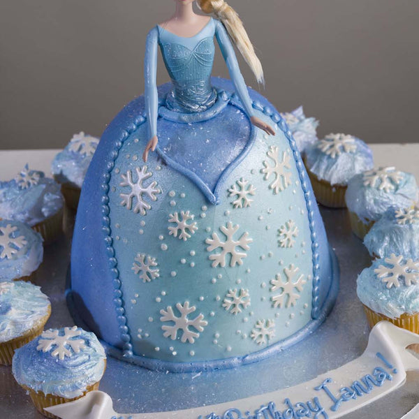 Frozen Barbie Style Cake