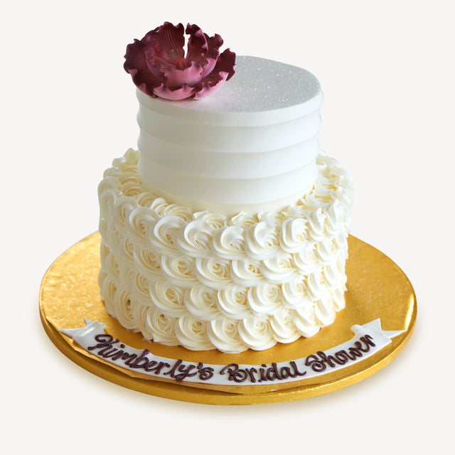 Online Cake Order - Ombre Rosettes #80Featured – Michael Angelo's