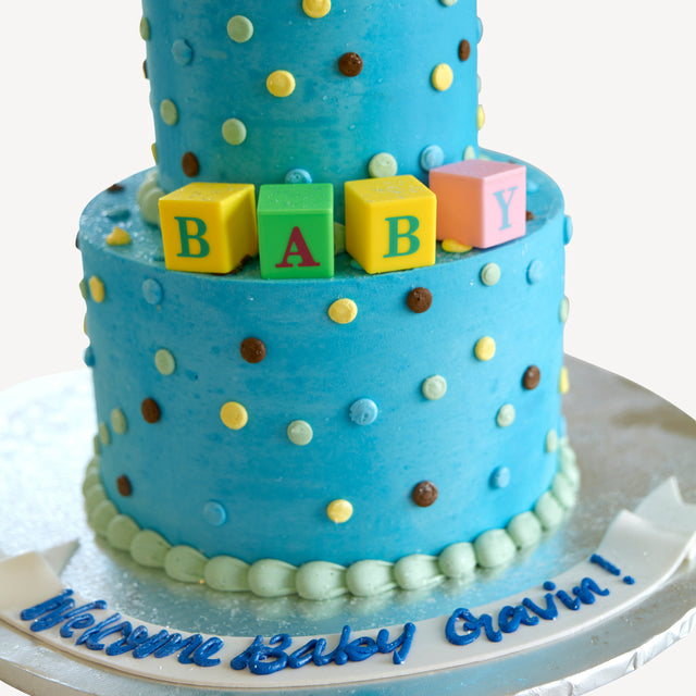 Online Cake Baby Block Cake – Angelo's