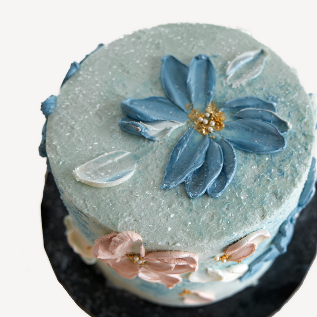 Blue Ombre Rosette Cake | Next Day Delivery | Patisserie Valerie