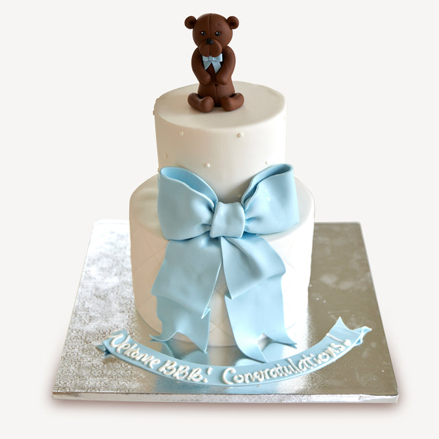 Cake Order - Bear & Bow #299Baby – Michael Angelo's