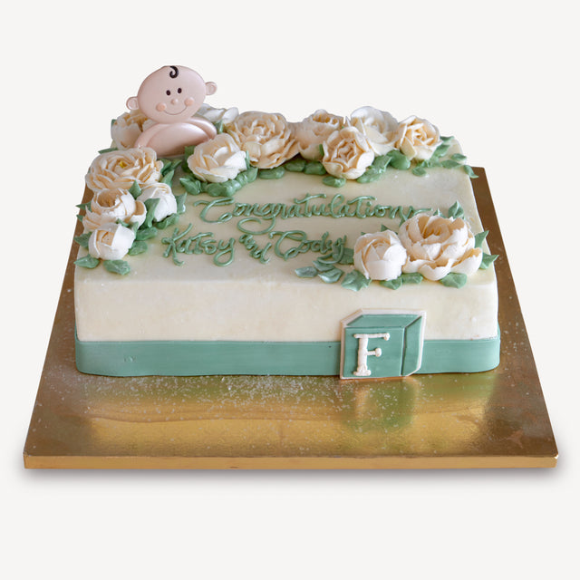 Online Cake Order Flower Shower Cake #307Baby – Michael Angelo's