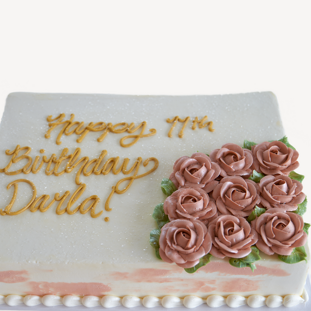 Order Butterscotch Cake with Birthday Topper Online, Price Rs.745 |  FlowerAura