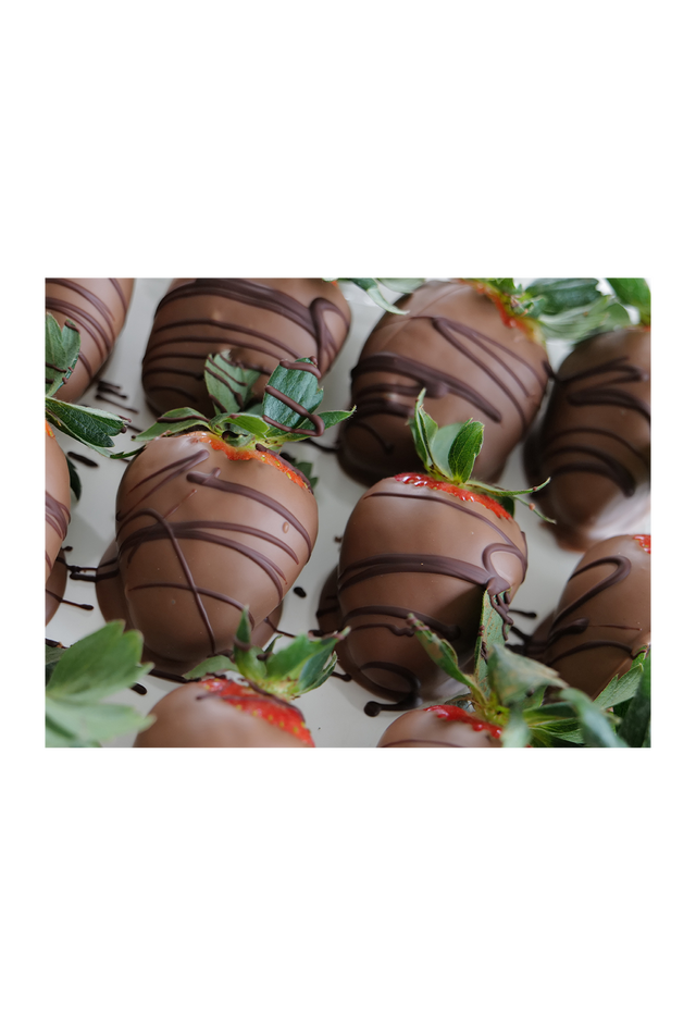 Standard Box Chocolate Strawberry Order - A Dozen Strawberries for Bakery Pick Up