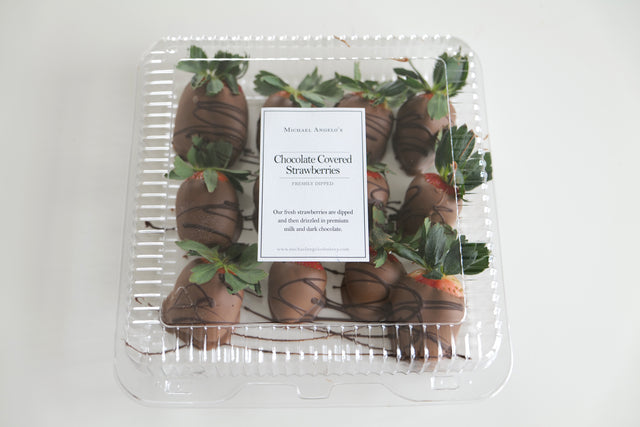 Standard Box Chocolate Strawberry Order - A Dozen Strawberries for Bakery Pick Up