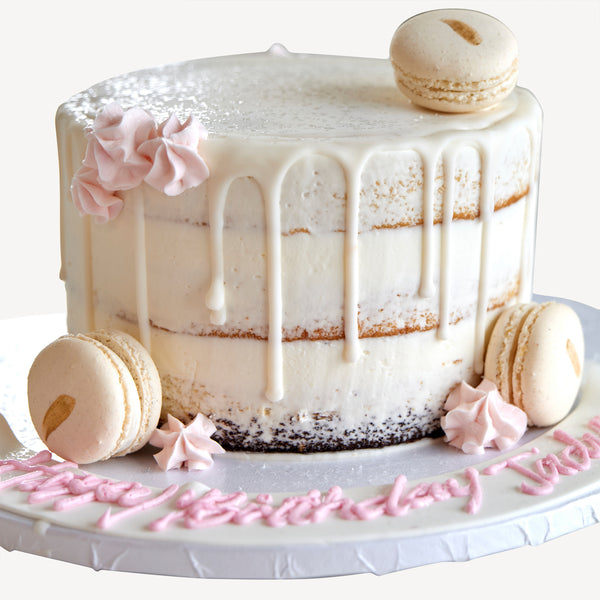 Online Cake Order - Gold Leaf Drip Cake #12Drip – Michael Angelo's